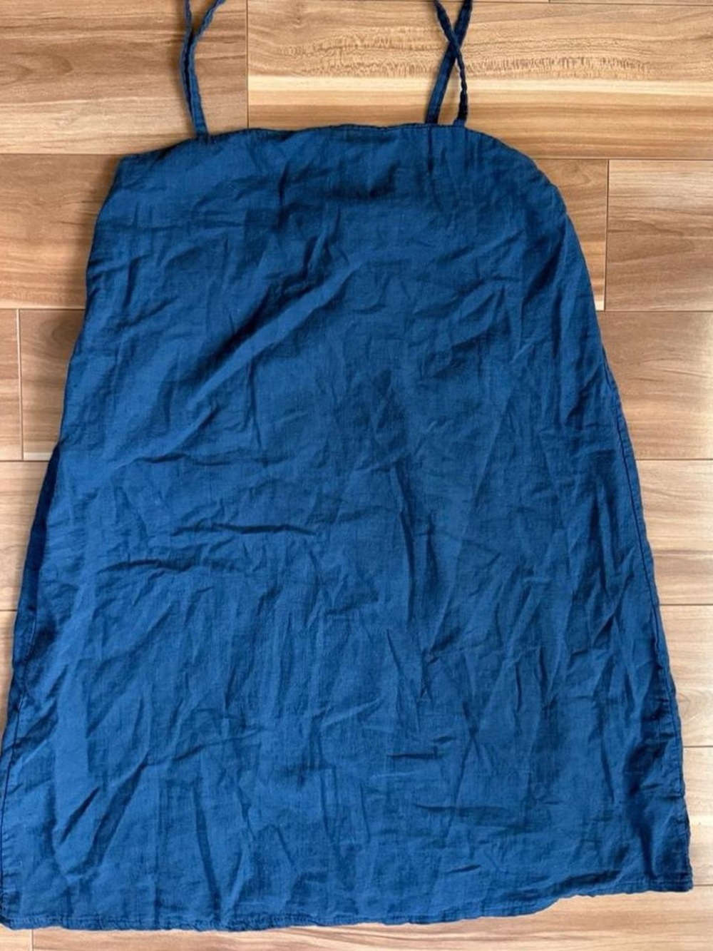 Blue Italian Linen Dress- Women's